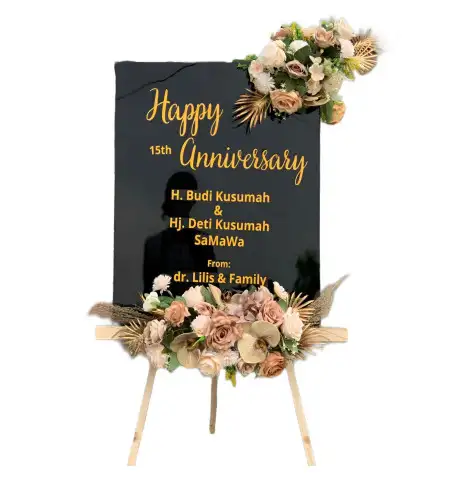 Papan Bunga Akrilik Renah Mendaluh